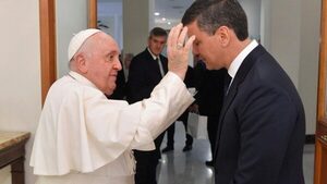 Francisco recibió al presidente Santiago Peña - Megacadena - Diario Digital