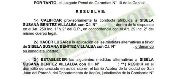 Funcionaria de Registros Públicos sospechosa de falsificar documentos accede a libertad ambulatoria 