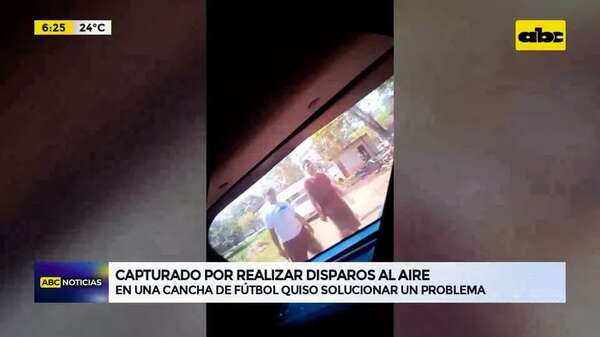 Video: Capturado por realizar disparos al aire - ABC Noticias - ABC Color