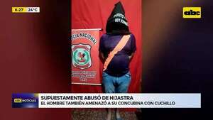 Video: Supuestamente abusó de hijastra y fue detenido  - ABC Noticias - ABC Color