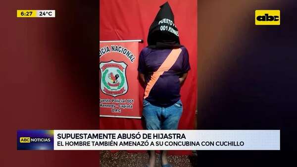 Video: Supuestamente abusó de hijastra y fue detenido - ABC Noticias - ABC Color