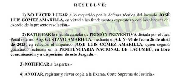 Cantante OG Selu seguirá recluido en Tacumbú