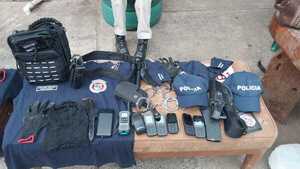 Incautan accesorios exclusivos de la Policía durante allanamiento en Capiatá - El Independiente