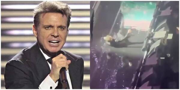 [VIDEO] ¡Shiplé! Luis Miguel cayó en pleno concierto, pero "El Sol" se levantó y brilló