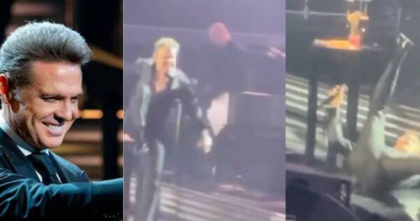 La Nación / Viral: Luis Miguel sufrió gran caída durante concierto en México
