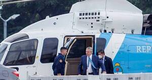 La Nación / Alberto Fernández vio una mira telescópica en su helicóptero
