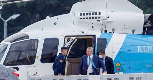 La Nación / Alberto Fernández vio una mira telescópica en su helicóptero