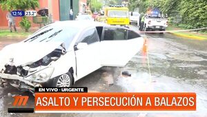 Asalto y persecución a balazos en Asunción | Telefuturo