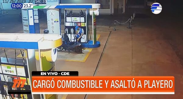 Cargó combustible y luego asaltó al playero | Telefuturo