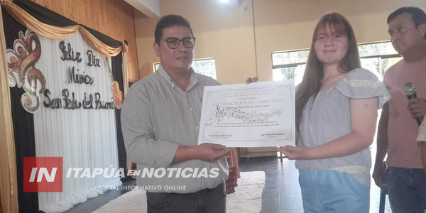MUNICIPALIDAD DE SAN PEDRO DEL PARANÁ RINDIÓ HOMENAJE A LOS MÚSICOS - Itapúa Noticias