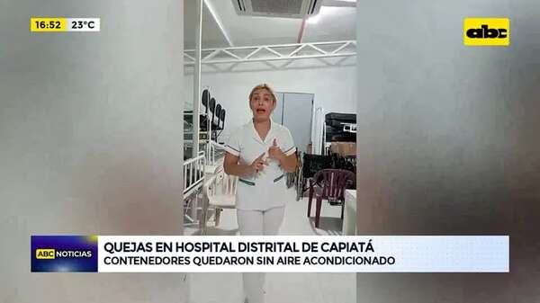 Video: quejas en hospital distrital de Capiatá - ABC Noticias - ABC Color