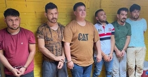  Capturan a banda de siete presuntos delicuentes en operativo policial en Ciudad del Este