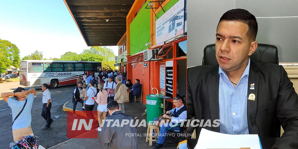 DIEGO AQUINO: “REALIZAREMOS IMPORTANTES TRABAJOS EN LA TERMINAL DE ENCARNACIÓN” - Itapúa Noticias