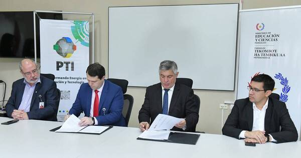 La Nación / MEC e Itaipú firman convenio para modernizar laboratorios de instituciones educativas