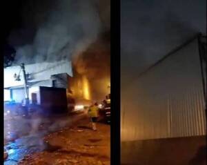 [VIDEO] Se incendian depósitos en Fernando de la Mora