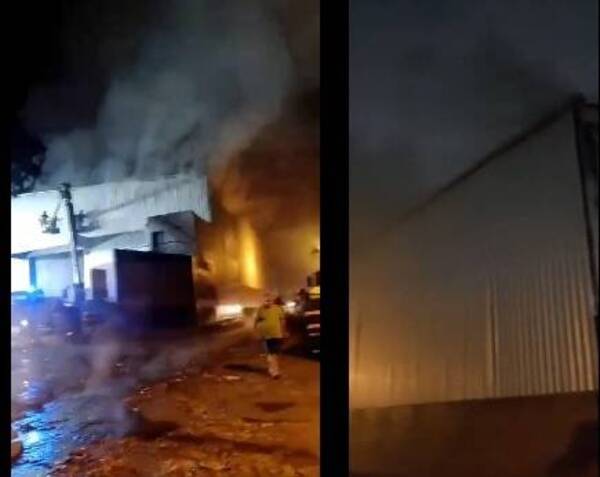 [VIDEO] Se incendian depósitos en Fernando de la Mora