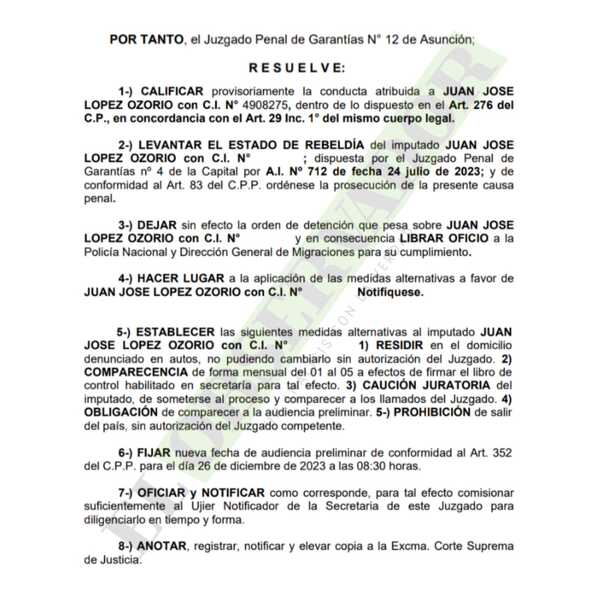 Tras varios meses prófugo, imputado por falsear elecciones accede a libertad ambulatoria
