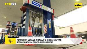 Video: Petropar vuelve a bajar G. 150 en naftas - ABC Noticias - ABC Color
