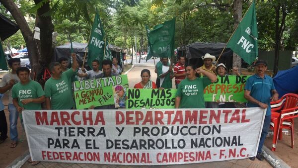 Campesinos se movilizarán por 3 días para exigir asistencia y tierras para productores