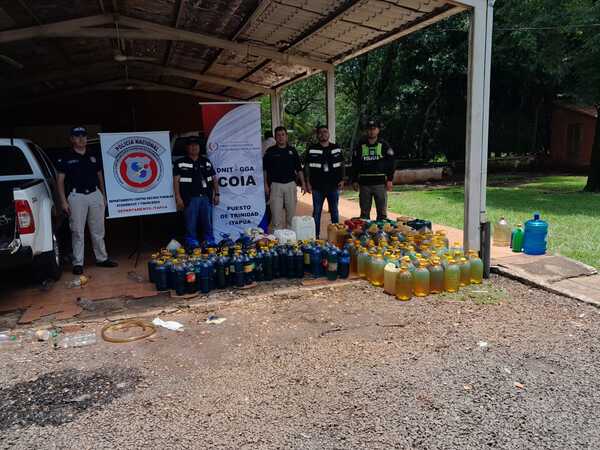 Operativo anticontrabando logra decomisar carburantes ilegales y la incautación de un vehículo