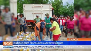 Comunidad indígena de Alto Paraguay recibió víveres