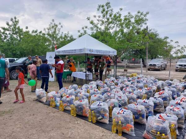 Itaipú entregó 2.300 kits de alimentos a indígenas afectadas por sequía en Alto Paraguay - ADN Digital