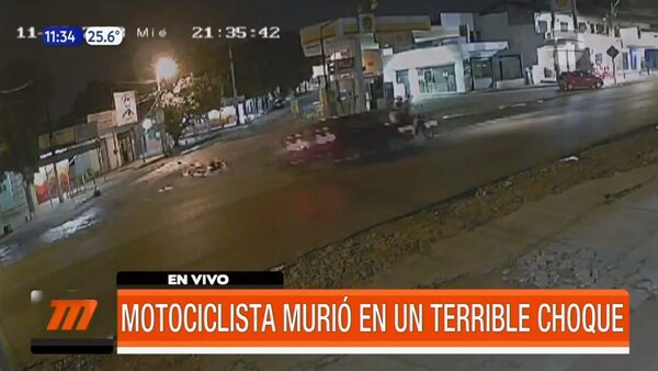 Motociclista murió en terrible choque | Telefuturo