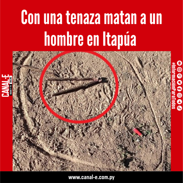 Con una tenaza matan a un hombre en Itapúa
