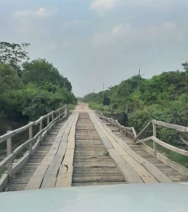 Puerto Pinasco en estado de emergencia por puentes intransitables - Noticias del Chaco - ABC Color