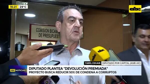 Video: los corruptos no son peligrosos, alega Esgaib al defender reducción de las penas - ABC Noticias - ABC Color