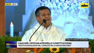 Caacupé: en primer día de homilía, cuestionan atropello constitucional - ABC Noticias - ABC Color