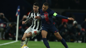 Mbappé amarga al Newcastle de Miguel Almirón en los minutos finales