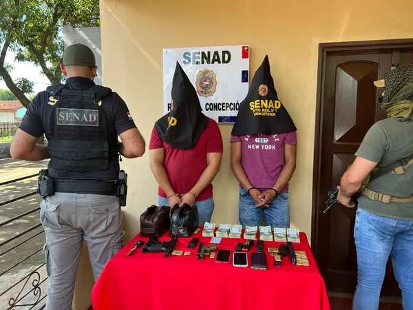 Video: detenidos con armas y más de G. 70 millones en Concepción - Policiales - ABC Color