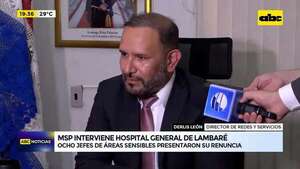 Video: MSP interviene Hospital de Lambaré tras renuncia masiva de jefes - ABC Noticias - ABC Color
