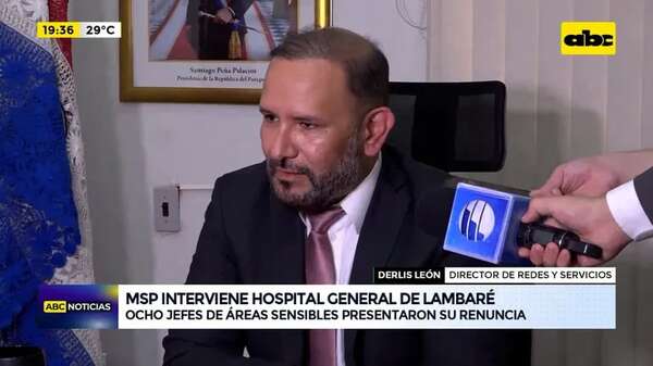 Video: MSP interviene Hospital de Lambaré tras renuncia masiva de jefes - ABC Noticias - ABC Color