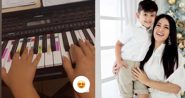 [VIDEO] ¡Chúlina! El hijo de Mily Brítez ya es un "mini tecladista"