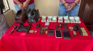 Horqueta: detienen a dos jóvenes con armas y dinero en efectivo
