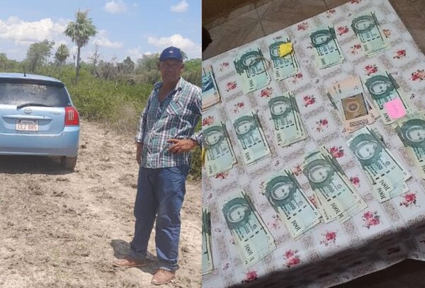 Contratista habría simulado asalto en Carmelo Peralta: hallaron más de G. 17 millones en su vehículo