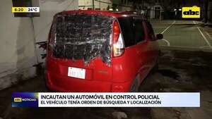 Video: Incautan un automóvil en control policial   - ABC Noticias - ABC Color