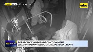 Video: Robaron caja negra de cinco ómnibus  - ABC Noticias - ABC Color