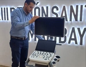 Moderno equipo de ecografía modular para urgencias del hospital de PJC