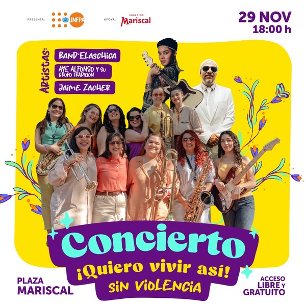Con un festival musical finaliza campaña Quiero Vivir Así Sin Violencia