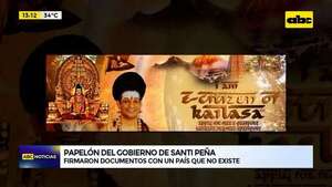 Papelón del gobierno de Santiago Peña: firmaron documentos con un país que no existe  - ABC Noticias - ABC Color