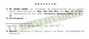 Rechazan nulidad de actuaciones e incidente de prescripción de fiscal imputado