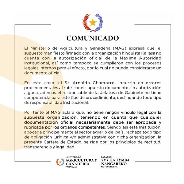 Reconocimiento de país fantasma provoca destitución de funcionario - El Trueno