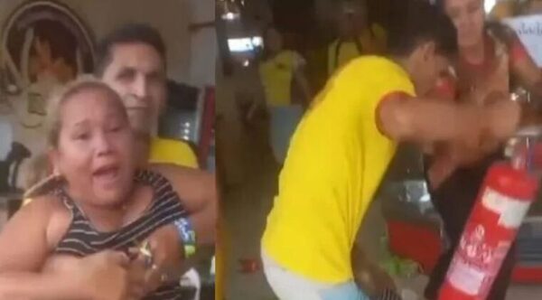 Mujer destroza puesto de una vendedora por decir "mi amor" a su pareja