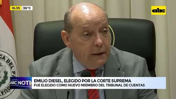 Video: Emilio Diesel, elegido por la Corte Suprema - ABC Noticias - ABC Color
