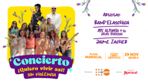 Invitan al concierto de cierre de la campaña 'Quiero Vivir Así' 'Sin Violencia' - trece