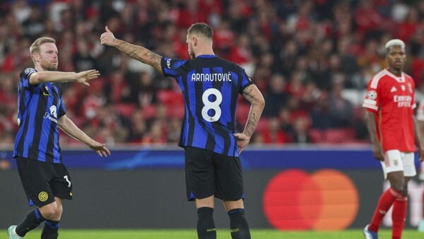 El Benfica y el Inter Milán empatan en un duelo frenético
