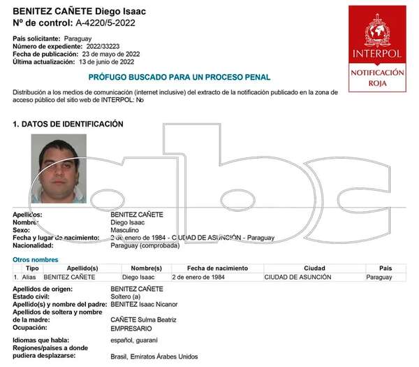 No se sabe si Diego Benítez ya está preso - Policiales - ABC Color